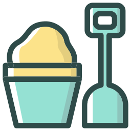 Sand bucket icon