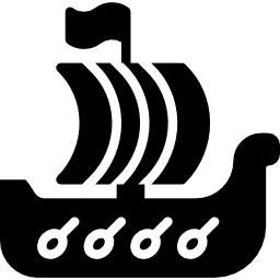 Viking ship icon