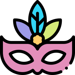 Carnival mask icon