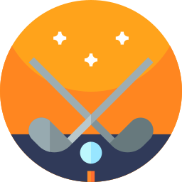 Golf clubs icon