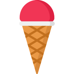 Ice cream cornet icon