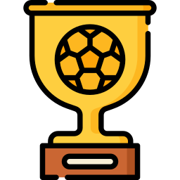 Football cup icon