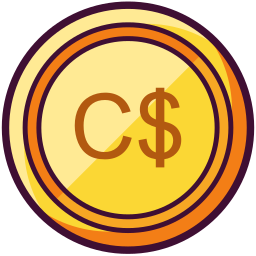 Canadian dollar icon