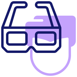 3d glasses icon