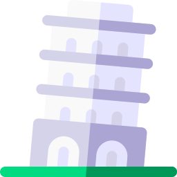 der schiefe turm von pisa icon