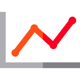 graphique de ligne Icône