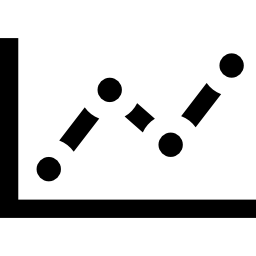 gráfico de linha Ícone