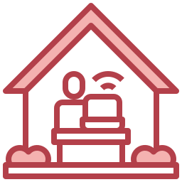 Working at home icon