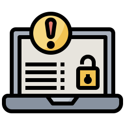 Security breach icon