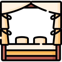 Canopy bed icon