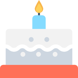 Birthday cake icon