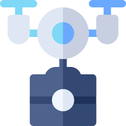 Camera drone icon