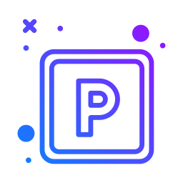 Parking sign icon