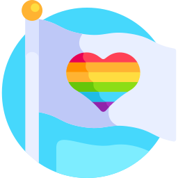 Rainbow flag icon