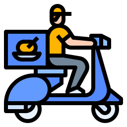 Food delivery icon