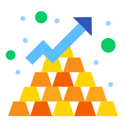 barras de ouro Ícone