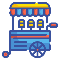 Ice cream cart icon