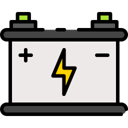 batteria dell'auto icona