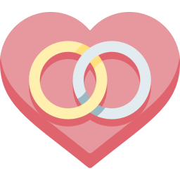 Wedding rings icon