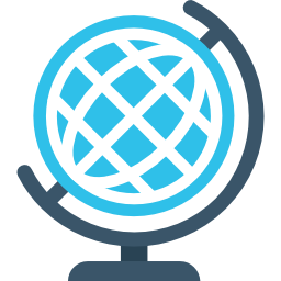 Earth globe icon