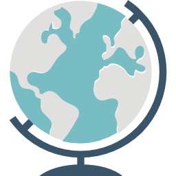 Earth globe icon