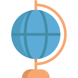 Earth globe icon