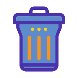 Trash bin icon