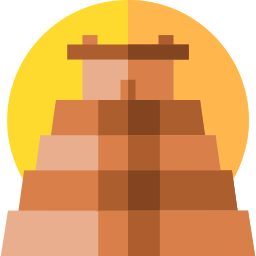 Mayan pyramid icon