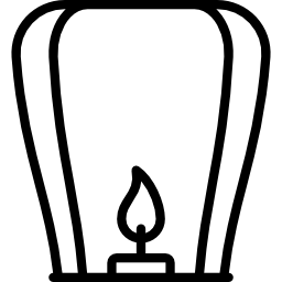 Sky lantern icon