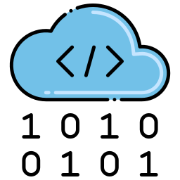 Cloud coding icon