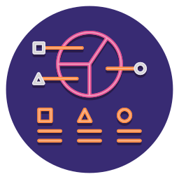 cirkeldiagram icoon