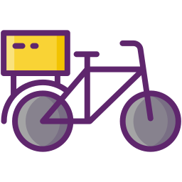 Delivery bike icon