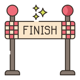 Finish line icon