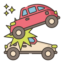 Car crash icon