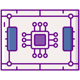 scheda elettronica icona