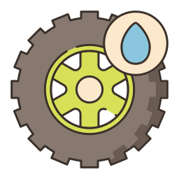 Tire wheels icon