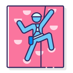 Climbing wall icon