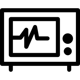 lifeline sur un écran de télévision d'un programme médical Icône