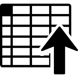 Spreadsheet sort descending icon