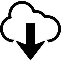 Download from the cloud icon