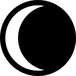 Moon in half phase icon