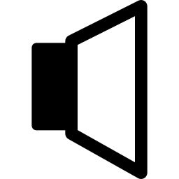 Loudspeaker side view icon