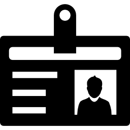 ID badge icon