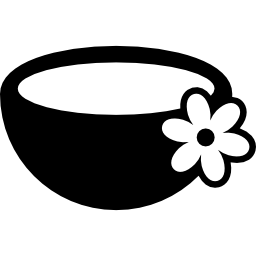 tea cup with flower icon