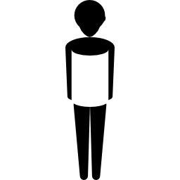 Human with towel wrapped around body icon