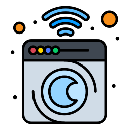 Smart washing machine icon