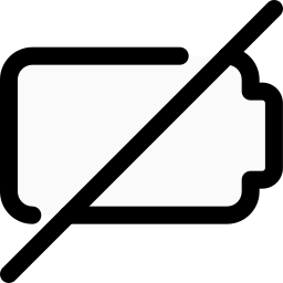 niedriger batteriestatus icon