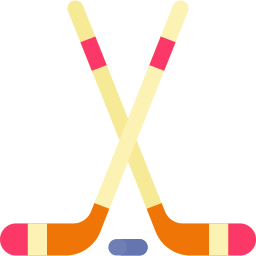 Hockey sticks icon