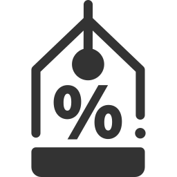 etiqueta de compras Ícone