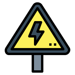 Warning sign icon